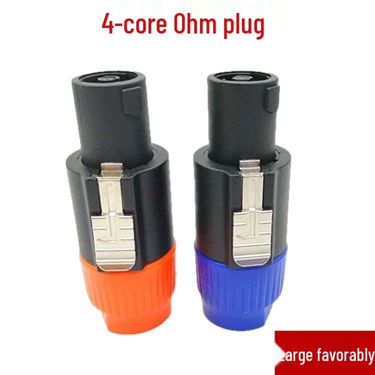 NL4FC Four-Core Speaker XLR Aviation Plug - Professional Ohm Audio Connector 4-Core Professional Plug Blue