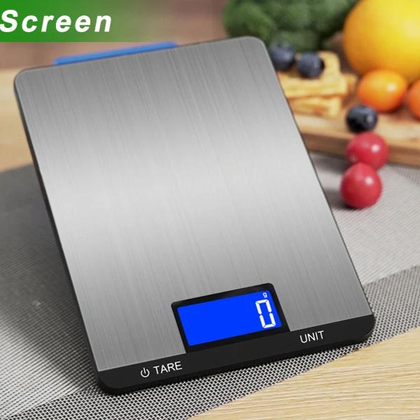 

Цифровые кухонные весы FODWET с большой платформой - 22 фунта/10 кг Прецизионные кухонные весы с точностью 1 г и функцией тары, Многофункциональные 5Kg