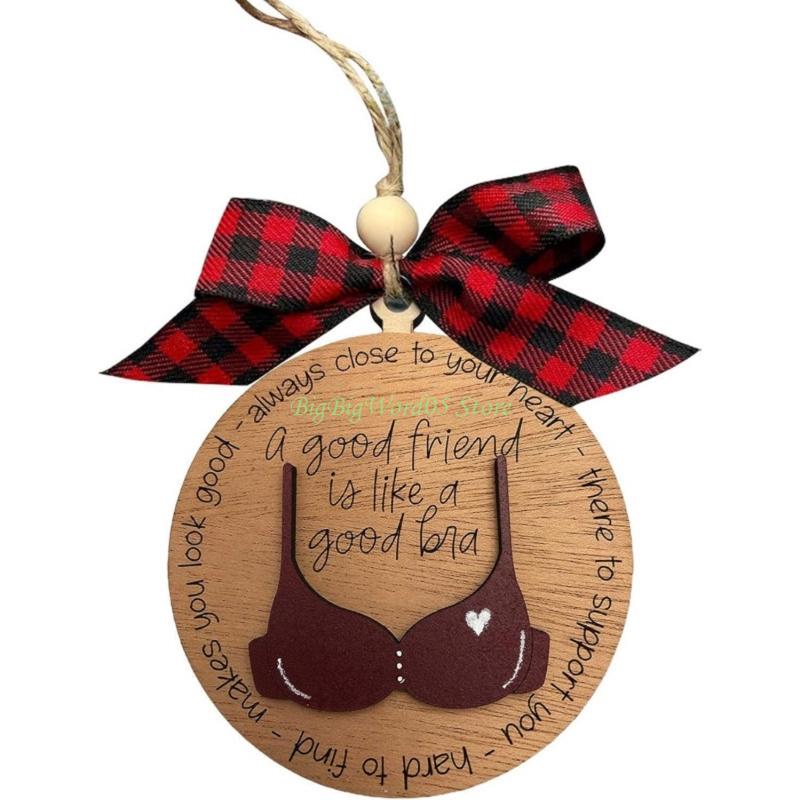 24TE Kids Friendly Wooden Christmas Ornament Elegant Holiday Tree Decorations