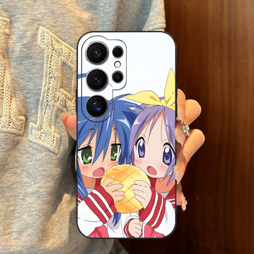 K-Konata Izumi Lucky S-Star Phone Case For Samsung S 24 Fe 25 Ultra Plus 20 Lite 21 30 22 23 24 22 Ultra 5G Fundas