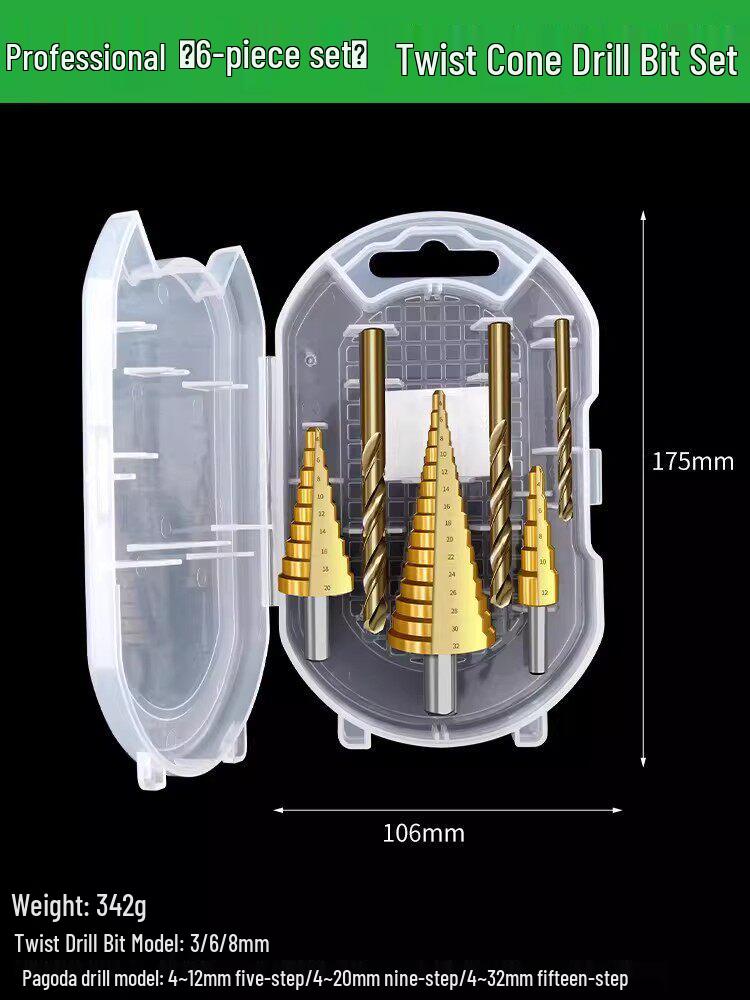 Cobalt Hole Opener for Serrated Alloy Step Drill Bit, Stainless Steel Multi-functional Hole Expander