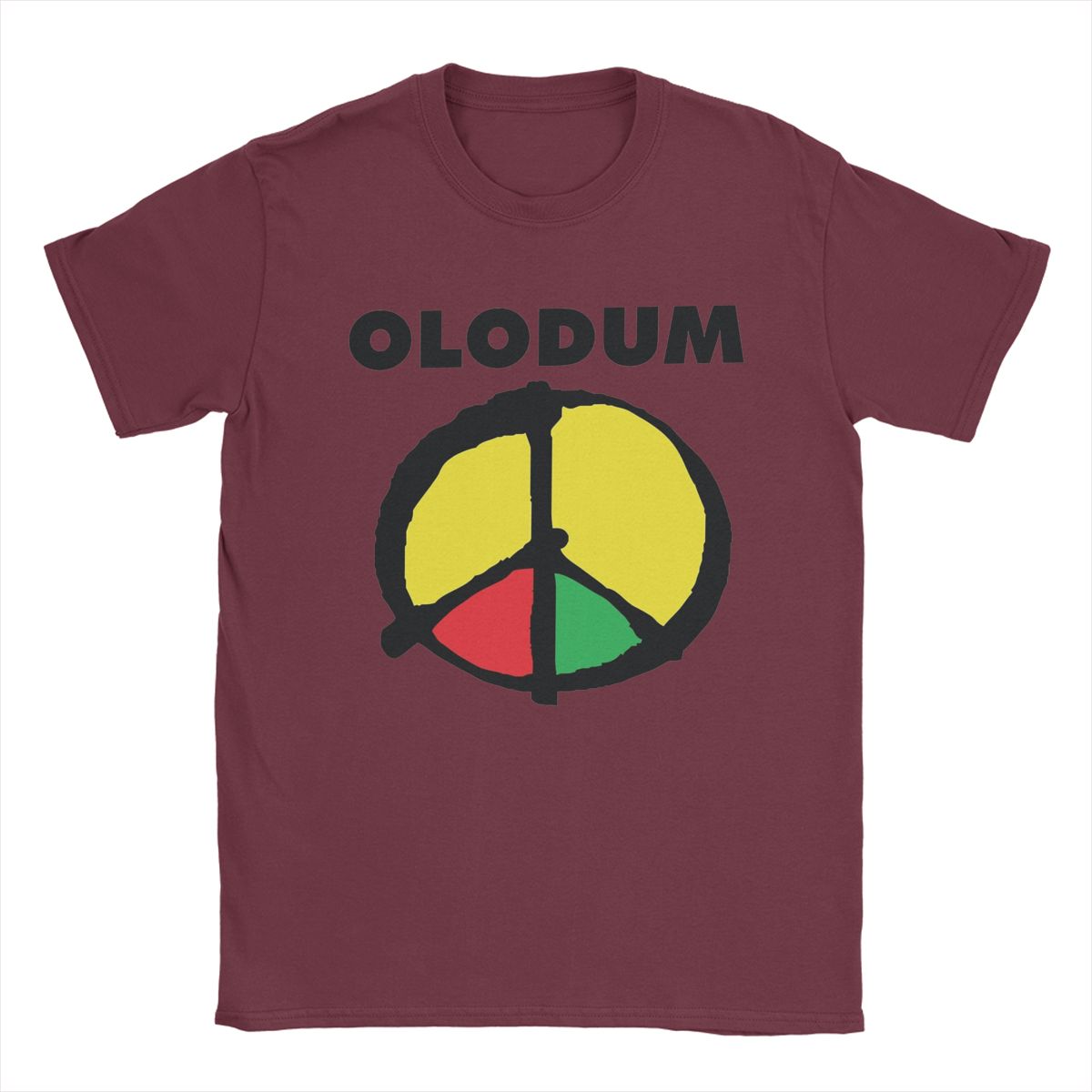 BenberFashion Olodum T-shirts voor heren Casual 100% katoenen T-shirts Ronde hals Korte mouw T-shirt Cadeaukleding L