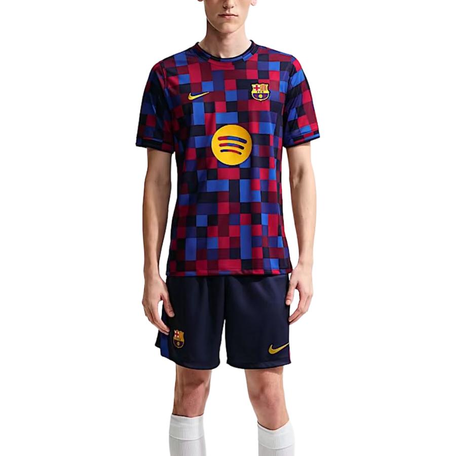 Nike Dri-Fit Barcelona Football Club Quick-Dry Crew Neck Short Sleeve Jersey Men jersey II1667-621