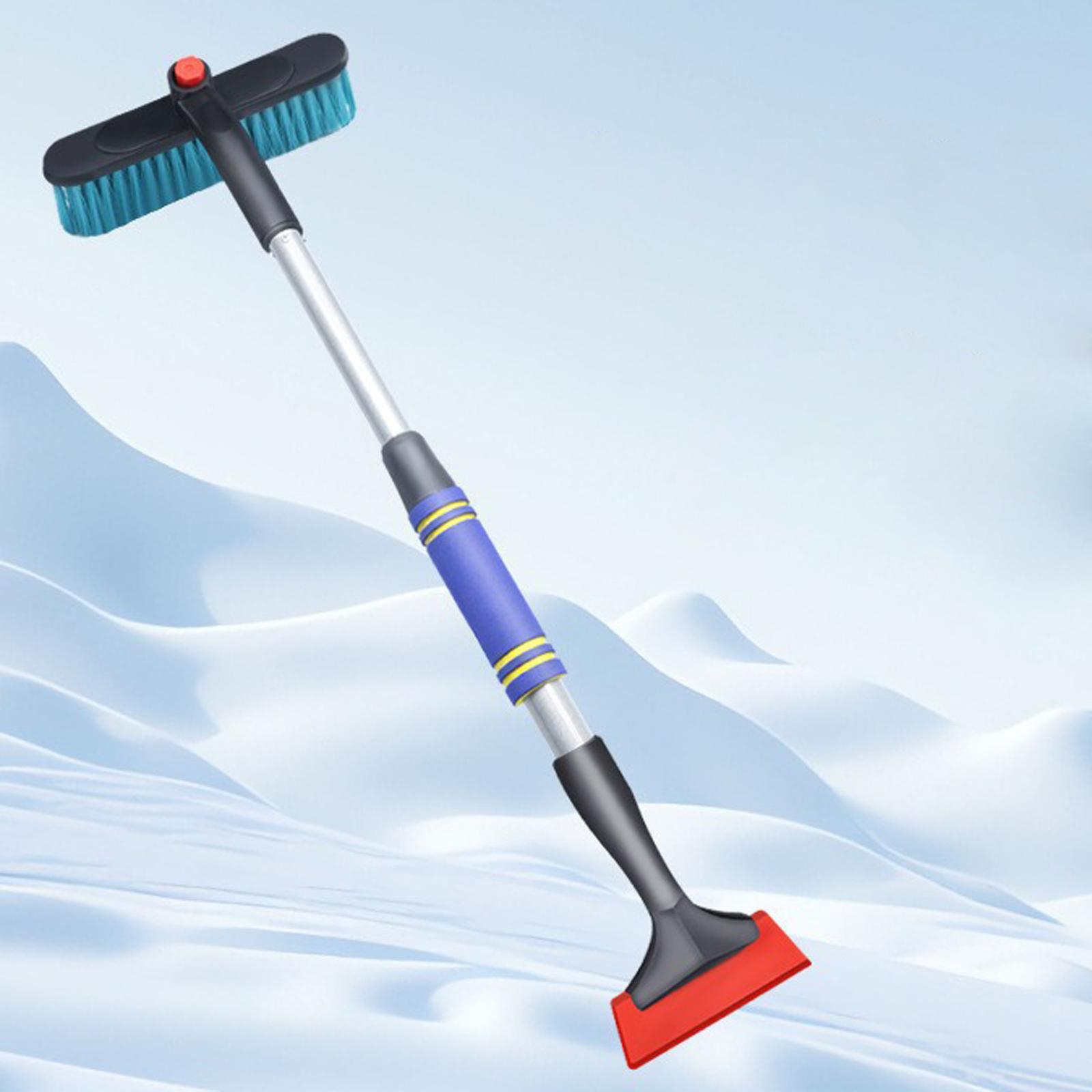 

Car Snow Shovel Ice Scraper And Brush Portable Snow Removal Tool For Winter With Retractable Brush For SUV And Truck One Size