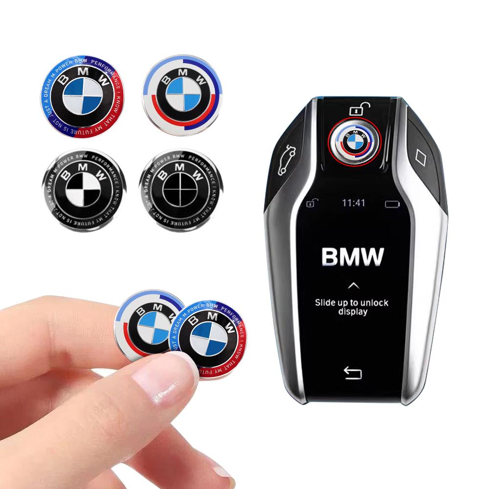 11/14mm Hliníková Samolepka s Logem na Klíč od Auta Auto Ovládací Klíč Logo Příslušenství Pro BMW 50. M Performance E46 E90 E49 F30 F80 F20 E90