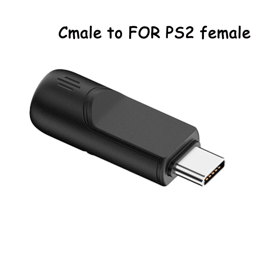 USB To For PS2 Converter 6-Pin Round-Hole Adapter For Keyboard And Mouse USB Female To For PS2 Male Type-C To For PS2 Female