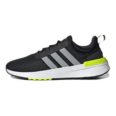 Pantofi de alergare casual cu profil jos, cu șireturi, din material textil plat, Neo Racer TR21, pentru bărbați, adidași negri albi GX0651