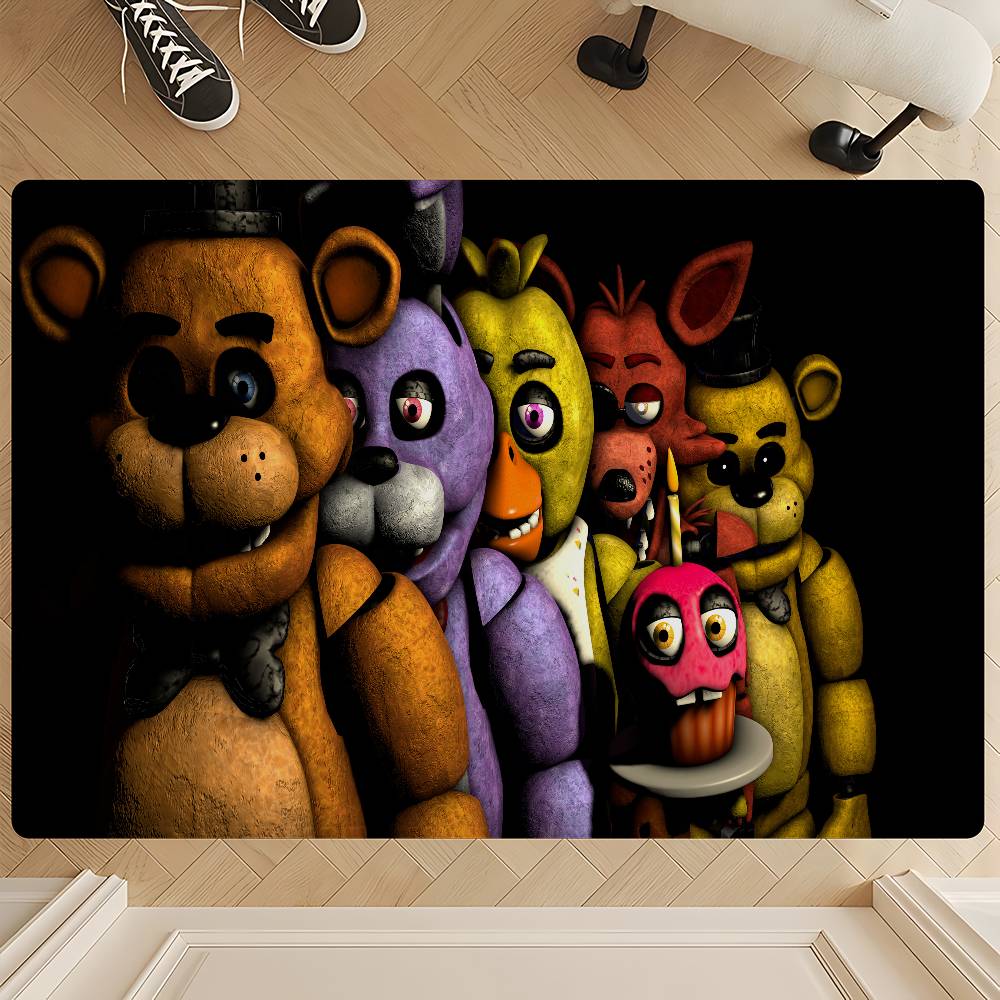 F-Fnaf Five-nights-At-Freddys Bathroom Mat Kids Room Bedroom Decoration Balcony Anti-Slip Doormat Living Room Bedside Area Rugs