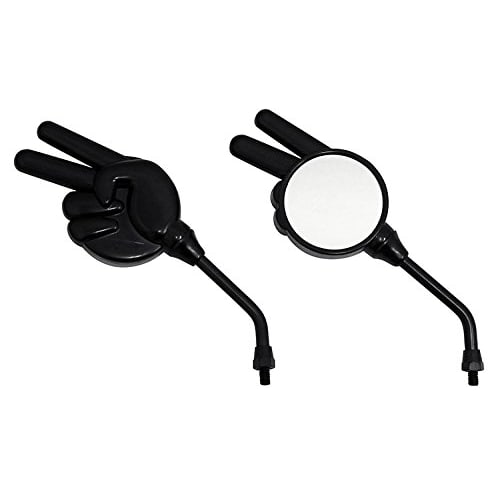 

Bike Parts Center Bike Mirror Mini Rock Paper Scissors Mirror Honda Original Screw 8mm Left and Right Set Black 6036