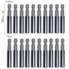 20-1PCS Hex Shank Drill Bit 60MM-150MM Magnetic Screwdriver Extended Link Screwdriver Head Holder Kit Rotary Tool Accessories
