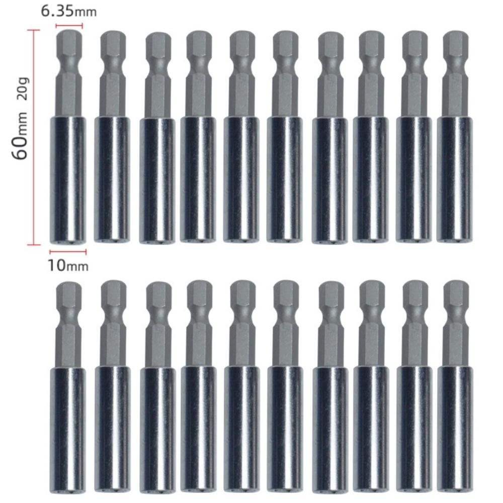 20-1PCS Hex Shank Drill Bit 60MM-150MM Magnetic Screwdriver Extended Link Screwdriver Head Holder Kit Rotary Tool Accessories
