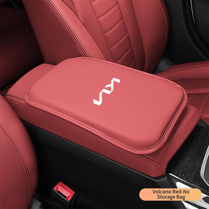 Leather Car Armrest Cushion Storage Box Cover Pad For KIA Rio Ceed Sportage Cerato Soul Sorento Picanto Optima AccessoriesWE5