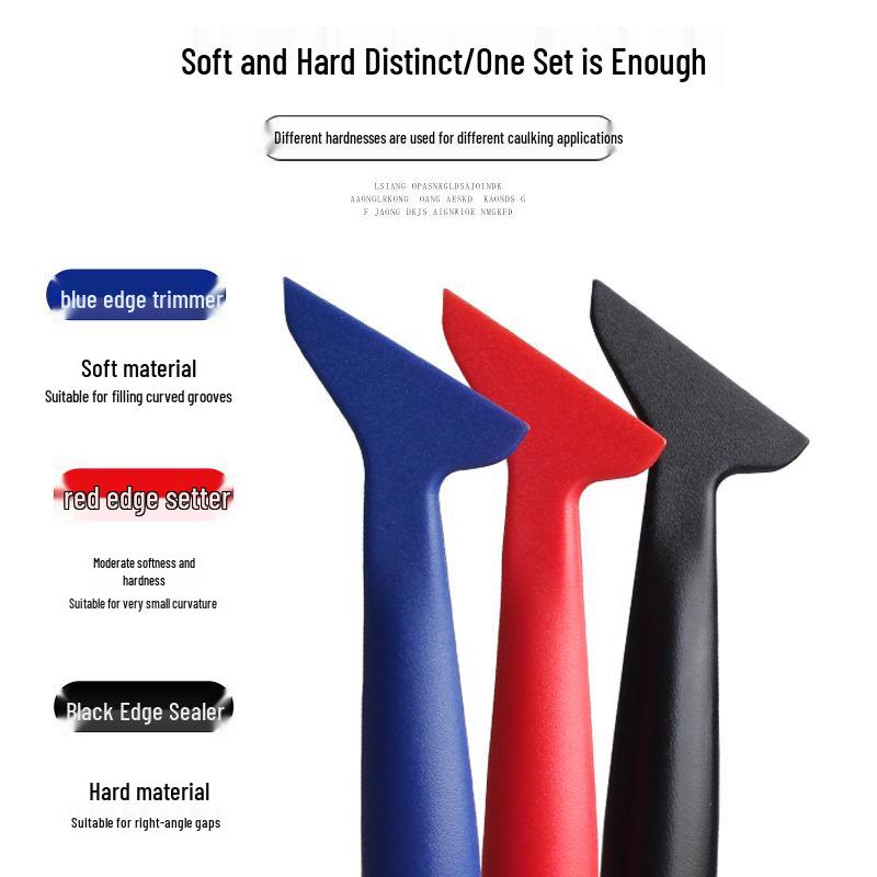 Car Film Scraper Tool with Long Handle for Edge Trimming and Insertion