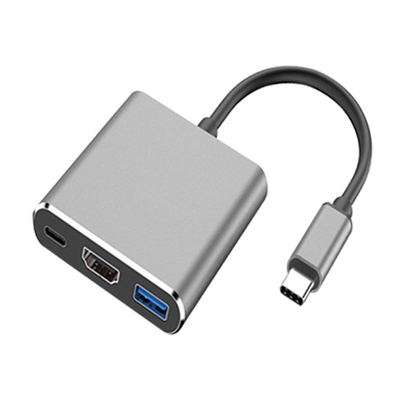 USB-C zu 4K HDMI 3-in-1 Konverter Hub Splitter