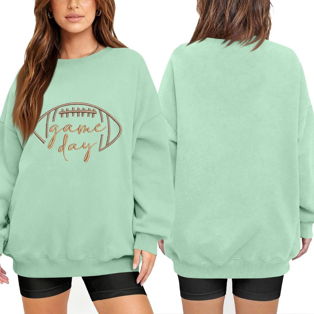Unisex Lightweight Long Sleeve Neck Printed Pullover Sweatshirt for Men and Women