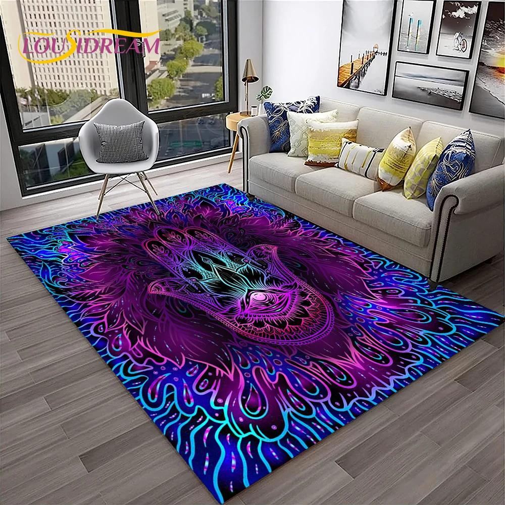 Evil Eye,Eye of Horus,Nazar Tree of Life Carpet Rug for Home Living Room Bedroom Sofa Doormat Decor,Area Rug Non-slip Floor Mat