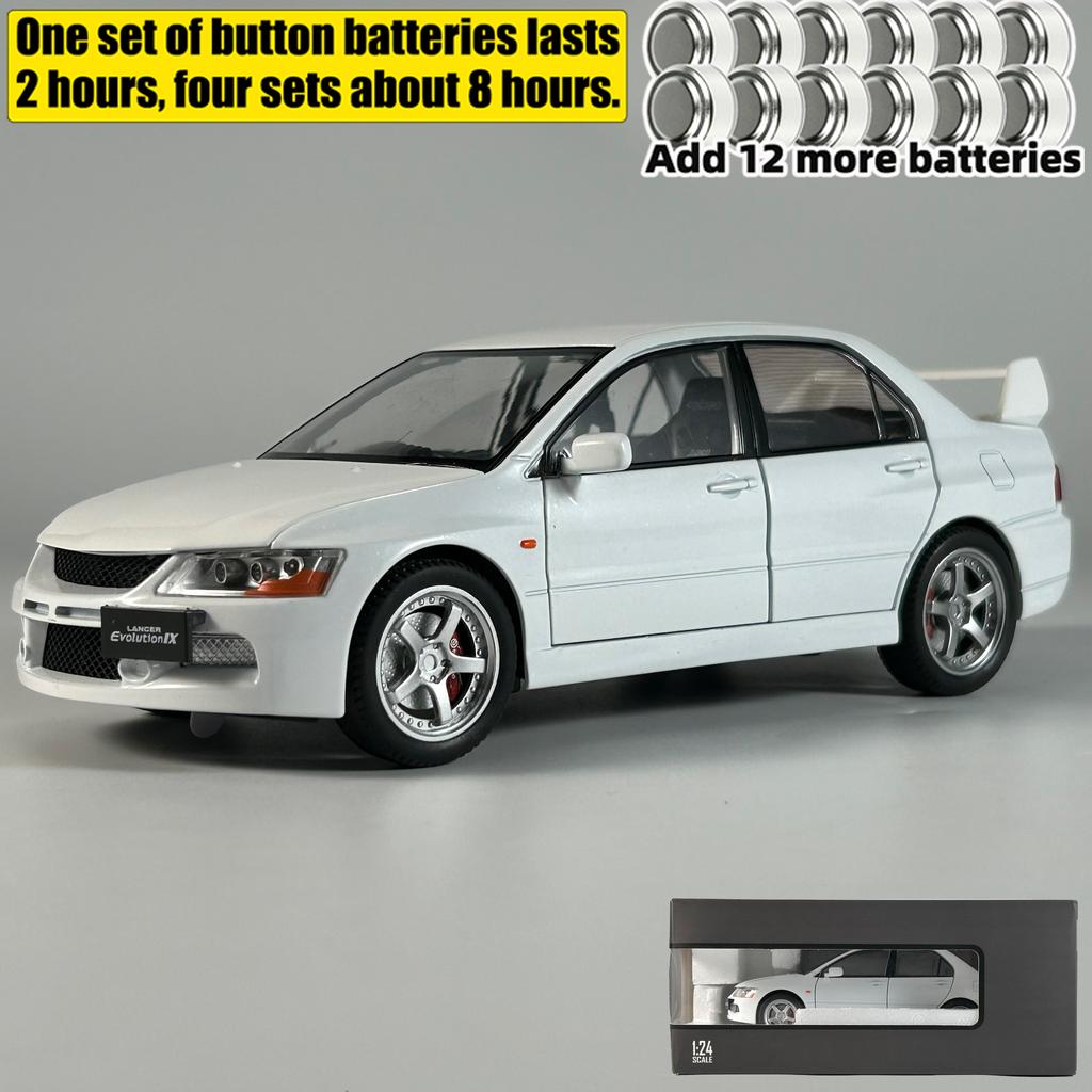 JDM 1:24 Mitsubish Lancer Evolution EVO9 Compact Car Alloy Metal Diecast Model Car Best Birthday Gift For Children's Toy Collect