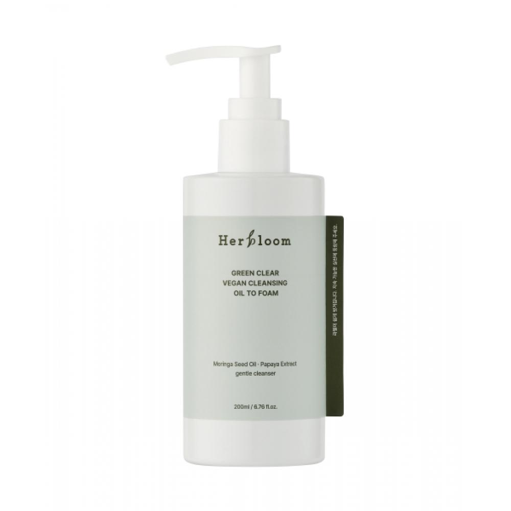 Herbloom Green Clear Vegan Cleansing Oil To Foam 200ml