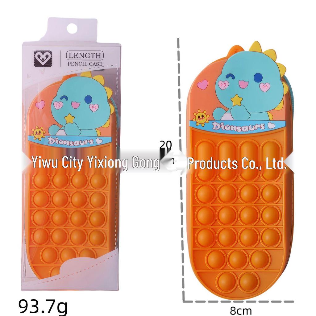 Creative Large Capacity Waterproof Silicone Pencil Case and Stationery Organizer