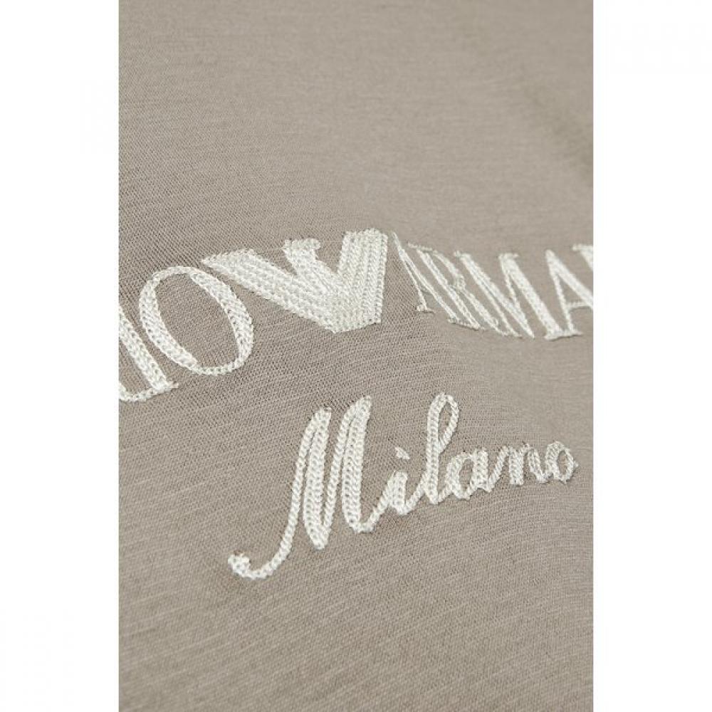 Emporio Armani Men Embroidered Full Logo Crew Neck T shirT A515126040