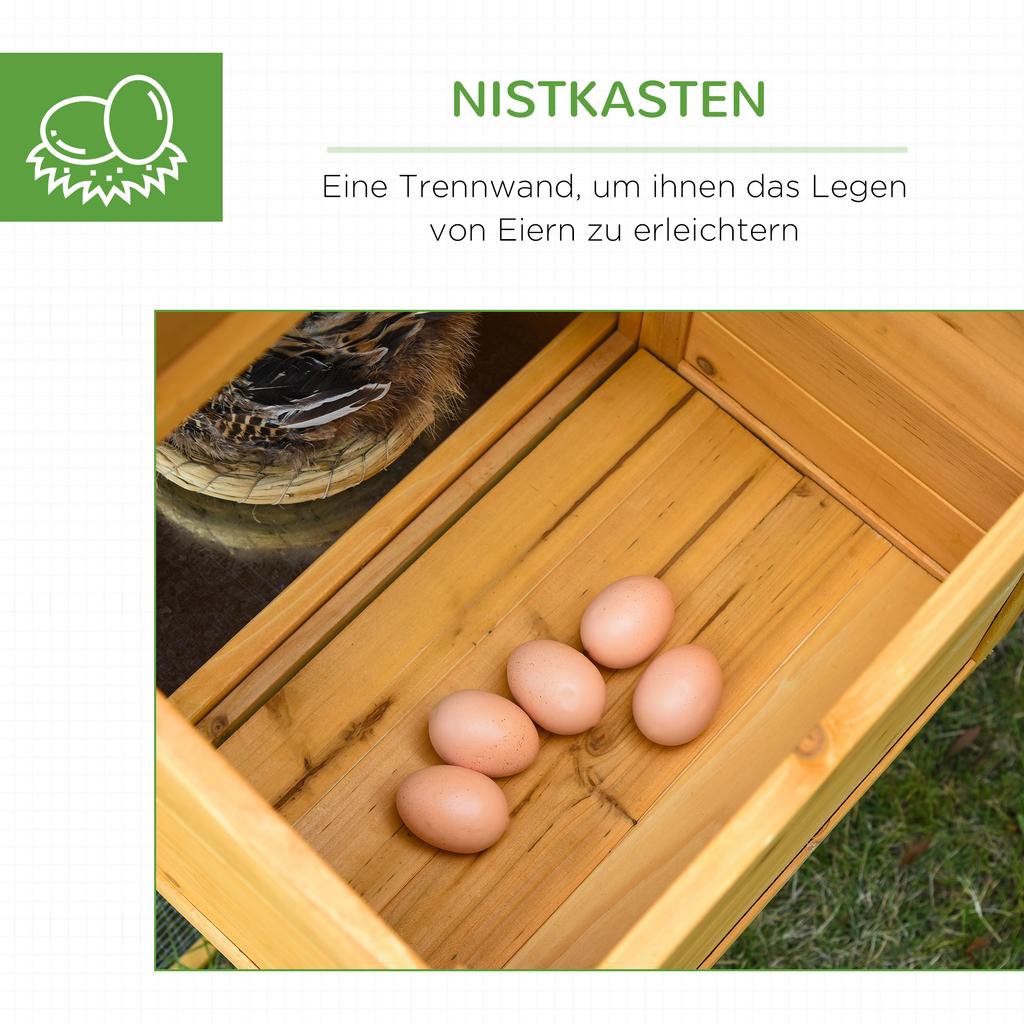Dwarf chicken coop with run and brooder. Weatherproof sealed fir wood. Asphalt roof. Yellow+Green
