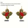 Christmas Hanging Ornaments 2D Snowflake Acrylic Flat Christmas Pendant Xmas Tree Wreath Decorations Home New Year Party Decor