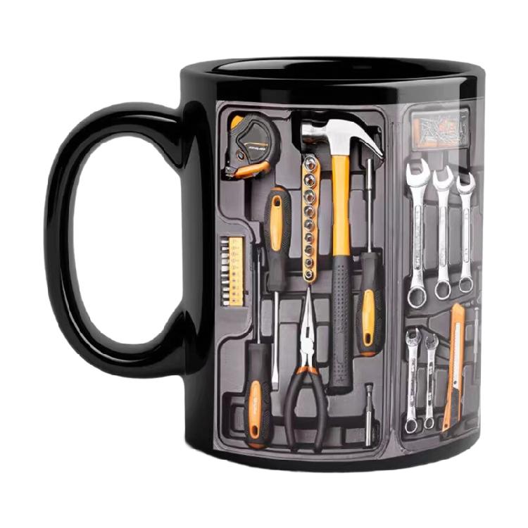 Gift Coffee Themed Perfect Toolbox Cup For Fathers Day Birthday Ceramic Mug Dishwasher Microwave Safe 3d Art
