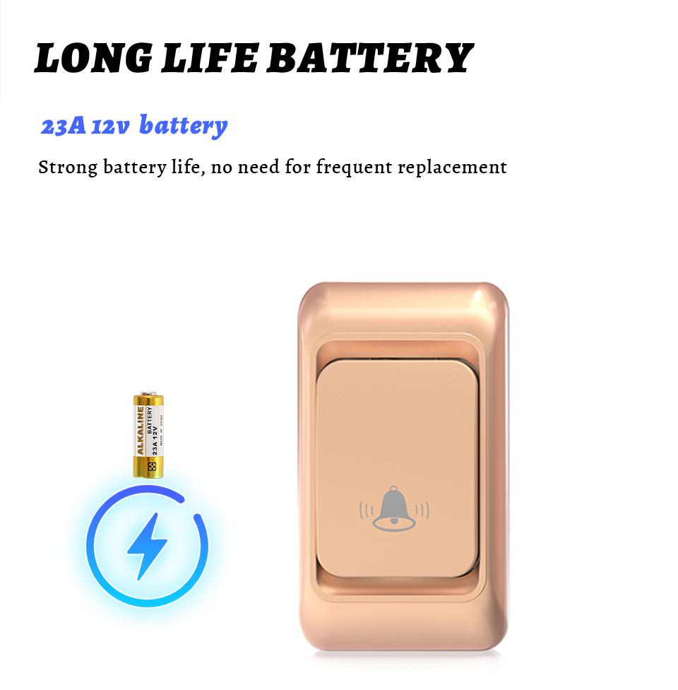 Smart Ultra-Long Range Wireless Doorbell for Home with Elderly Call Reminder