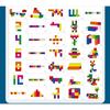 Magic Cube Puzzle Building Blocks Kindergarten Educational Color Recognition DIY Building Blocks Toys Gifts with Changing Colors