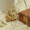 10.16 cm Brass Sundial Compass with Wooden Box Engraved Nautical Compass for Him, Explorer, or Retirement Gift