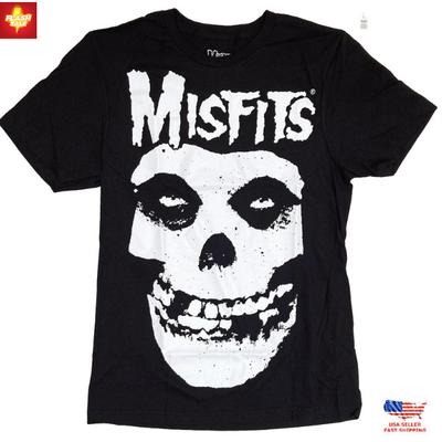 Misfits Rockband Klassiek Schedel Logo Heren Zwart T-shirt Nieuw Unisex T-shirt