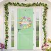 Wooden Welcome Door Sign Pendant Colorful Happy Easter Wall Decor  Party Favors