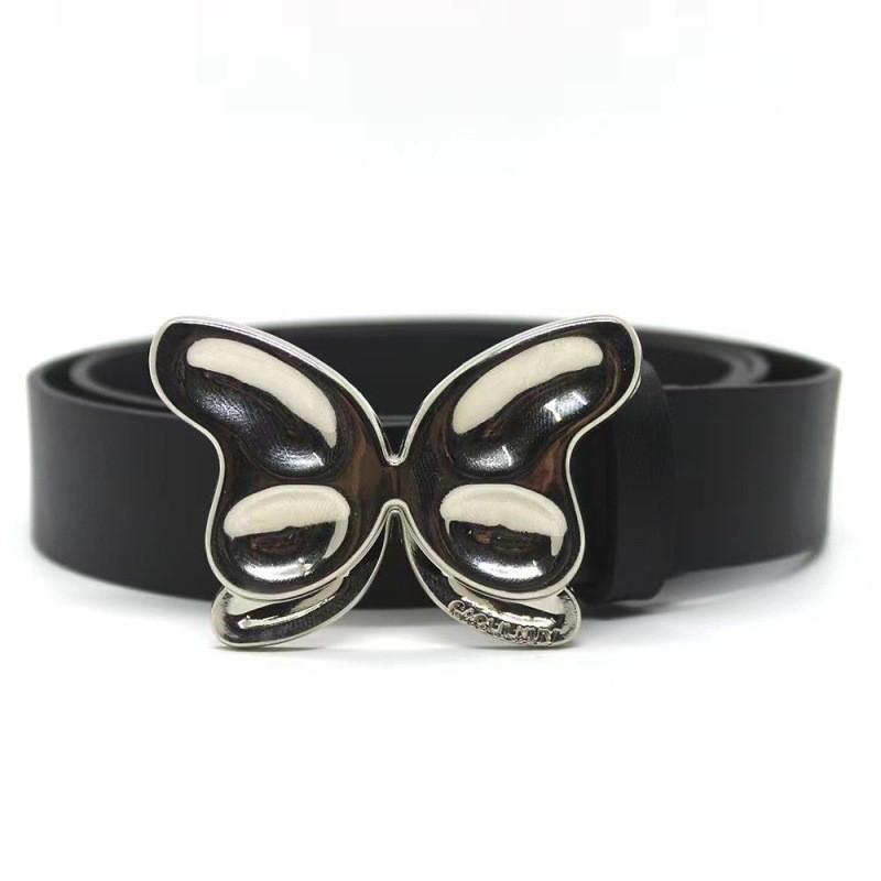 

Vintage Chic Black Butterfly Waist Belt For Summer Fashionable Ladies With Accents Silver Black No Stitch