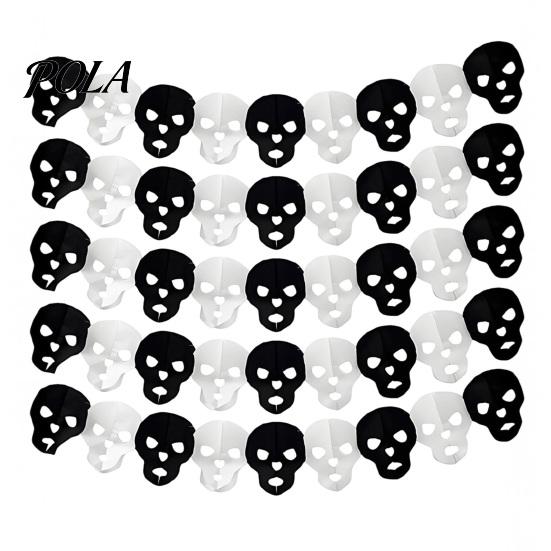 Decorative Holiday Cloth 5 Pcs 10FT Halloween Banner, Spooky Spider Bat Skull Ghost Themed Party Decorations Pumpkin Hanging Bunting Garland