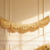 Scalloped Fringe Banners for Glittering Birthday Parties Glittering Decoration Photo Booth Backdrop PET Party Deck