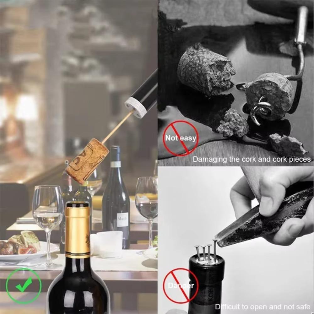 Bar Accessories Wine Bottle Opener Set ABS Vacuum Wine Bottle Corkscrew New Air Pump Cork Remover