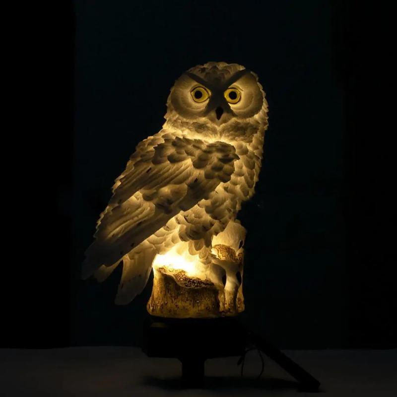 Solar Owl Garden Light Shaped Solar Light Weather Resistant Owl Solar Light for Garden Patio Decor with Automatic Patio Decor