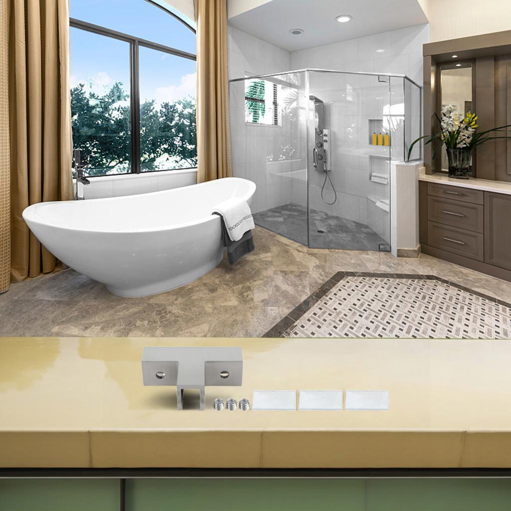 8-12mm Glashalterung Messing Duschkabinenhalterung Badezimmerinstallation Verdecktes Design Moderne Badezimmerdekoration Für Badezimmerdekoration