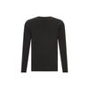 Emporio Armani Solid Color Crew Neck Pullover Long Sleeve T-Shirt Men tops Black 111023-CC729-00020