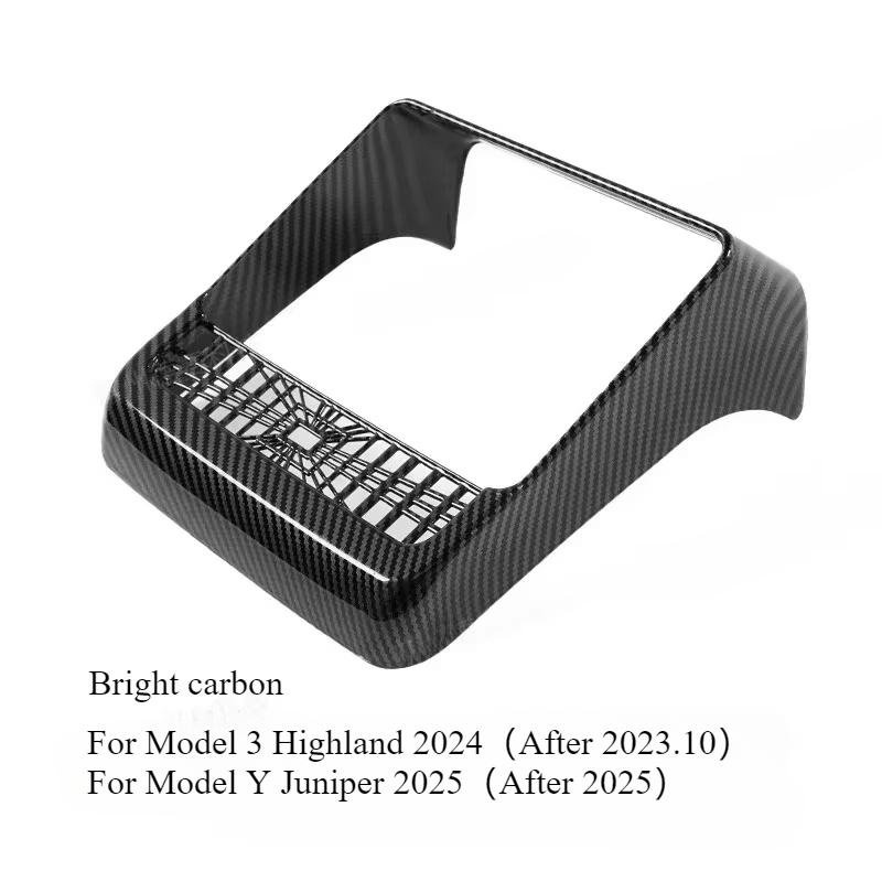 For Tesla Model 3+ Model Y Juniper 2025 Accessories Center Console Armrest Box Back Conditioner Outlet Filter Grille Protector