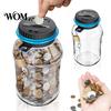 Visible Coin Bank for Teens Digital with Intelligent Counting, Safety Padlock ABS Transparent Durable Container Savings Jar, Money Management Box Kids