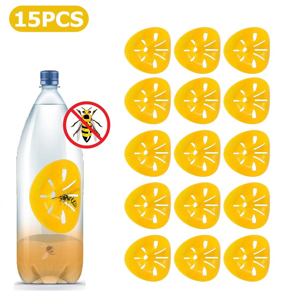 20-5Pcs Reusable Wasp Trap Insect Funnel Killer Flower Bee Hornet Catcher Plastic Bottle Wasp Traps Garden Pest Control Tool