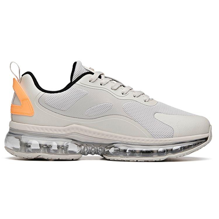 Anta Full-Length Air Cushion Shock Absorption Non-Slip Wear-Resistant Low-Top Running Shoes Men Sneakers Gray Orange Black 912125503-2