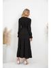 Women's Solid Color Big Swing Casual Long Dress for Autumn/Winter 2023