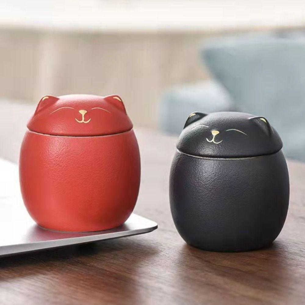 Ceramic Ashes Storage Box 200ml Dog Cat Cremation Urns Funeral Urn for Pets  Desktop Decoration