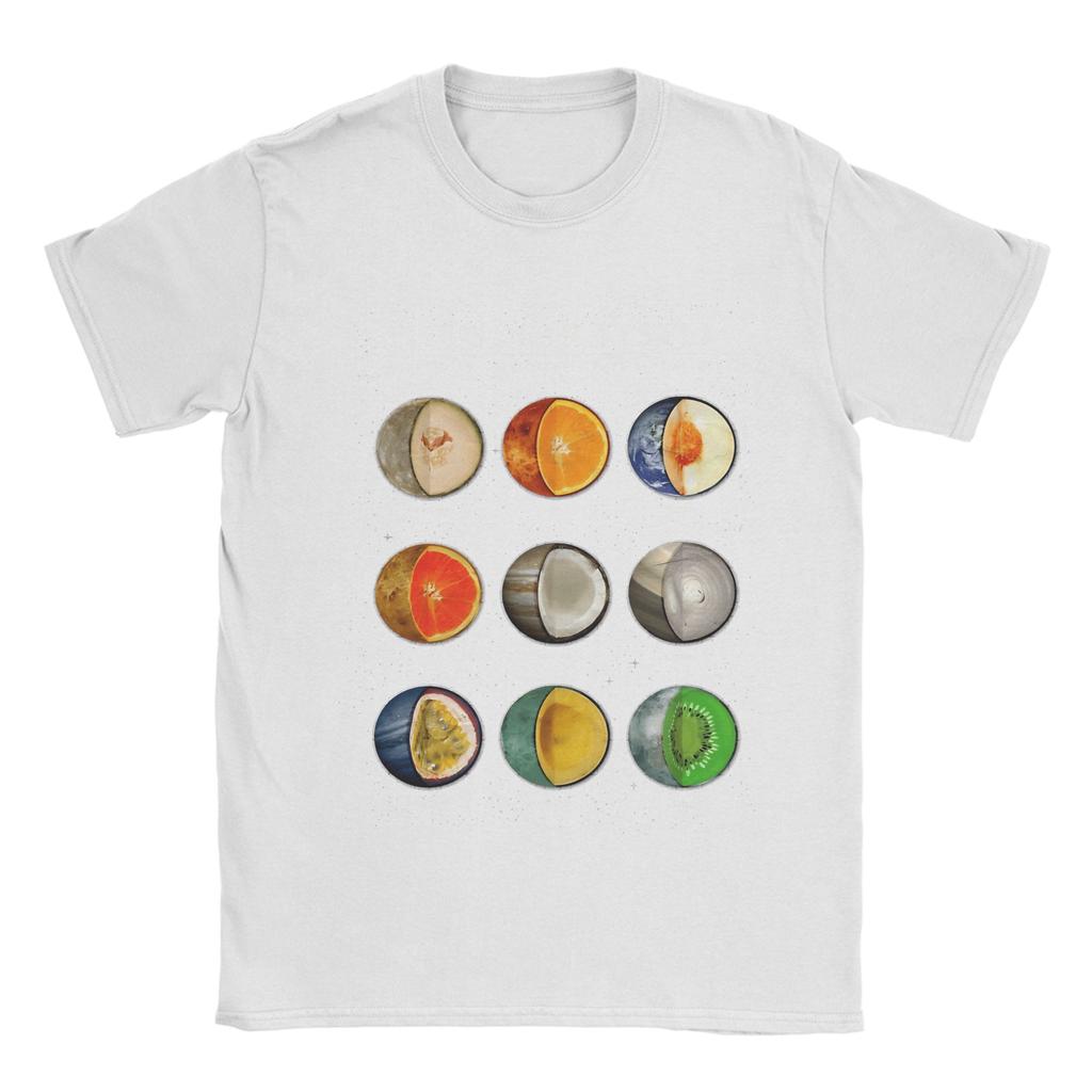 The Solar System T Shirt Summer  Leisure TShirts Man Cotton Crew Neck Oversized Tees ShortSleeved Y2K Funny Tops