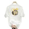 Explosive Good Goods 100% Cotton Men'S Short Sleeve T-Shirt Top Loose Trend T-Shirt Crew Neck