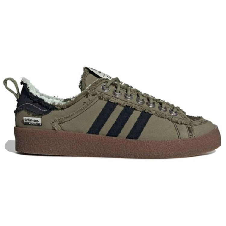 Song For The Mute X Adidas Campus 80s Earth Pack Unisex Sneakers Green Focus-Olive Core-Black ID4792