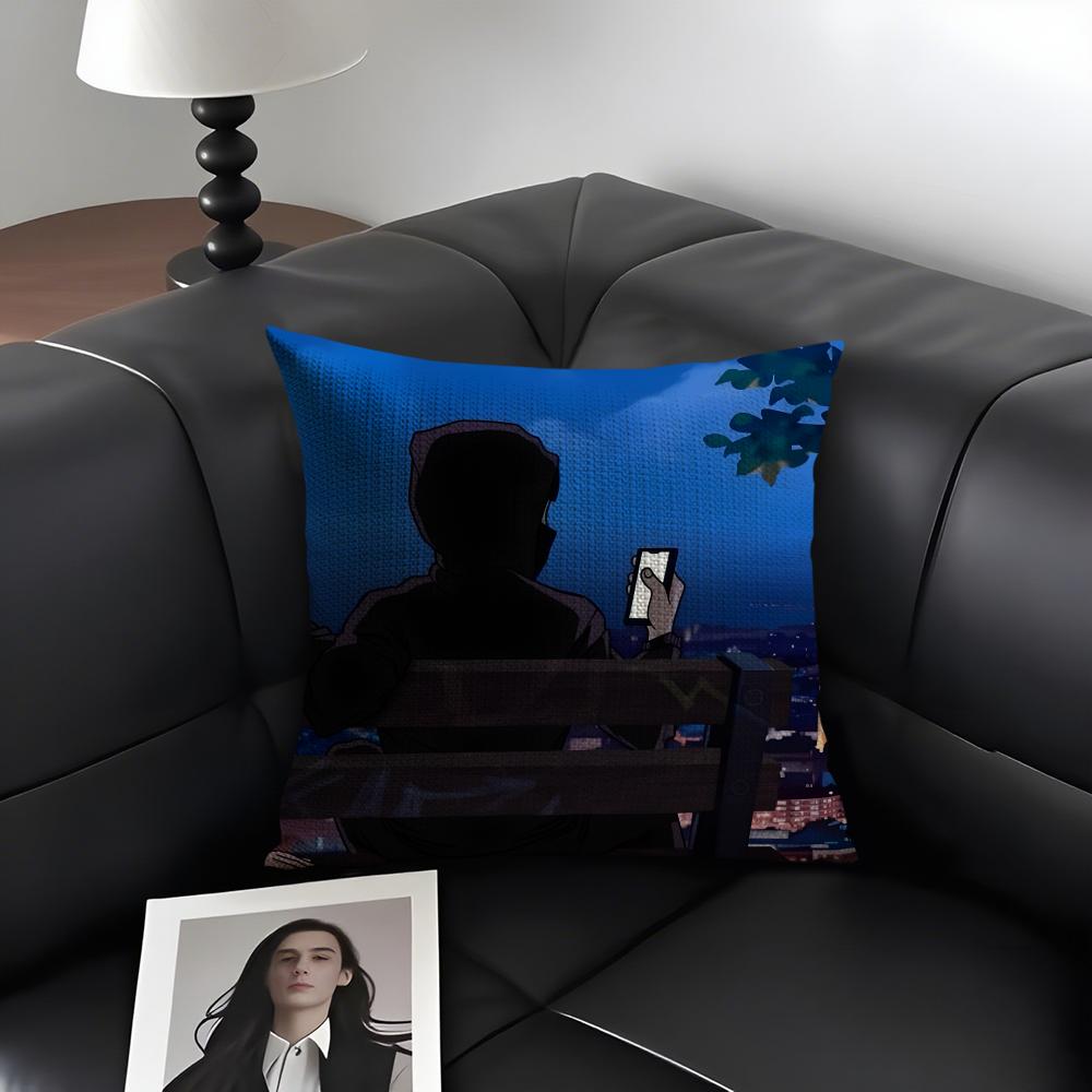 Design BBeny JJr Rapper Cushion Cover Natural Linen Organic Fabric DoubleSided Printing Sofa Home Decor Gift Pillow Case