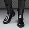 Fashion Mens Fashion Chelsea Boots  Designer Autumn Winter Shoes Cowboy Genuine Leather Boot Party Nightclub High Motorcycle Botas
